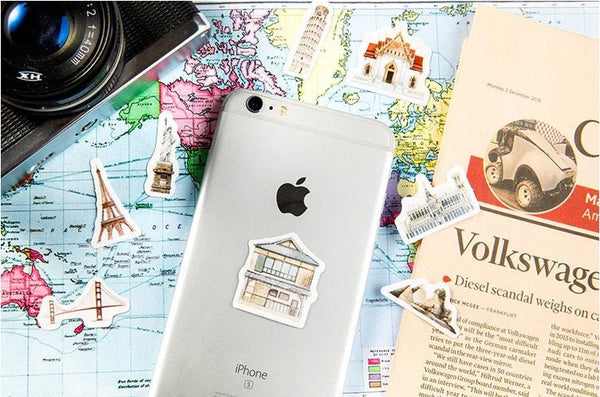 Landmark Travel Sticker for Scrapbooking - Obsession Designs Co.