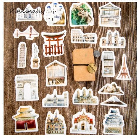 Landmark Travel Sticker for Scrapbooking - Obsession Designs Co.