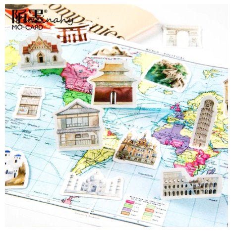 Landmark Travel Sticker for Scrapbooking - Obsession Designs Co.