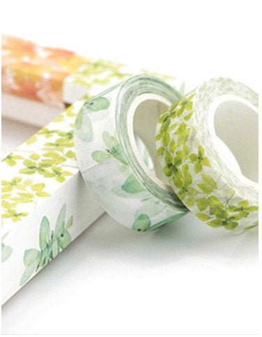 Leaf Pattern Washi Tape - Obsession Designs Co.