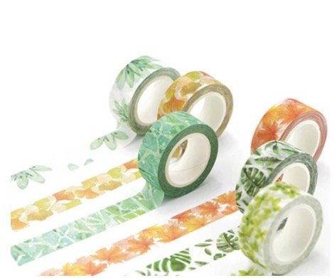 Leaf Pattern Washi Tape - Obsession Designs Co.