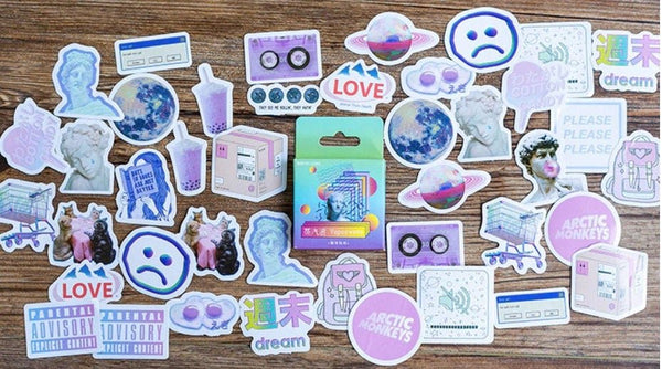 Mini Graphic Aesthetic Sticker Box - Obsession Designs Co.