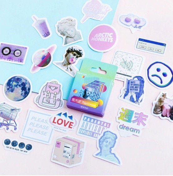 Mini Graphic Aesthetic Sticker Box - Obsession Designs Co.