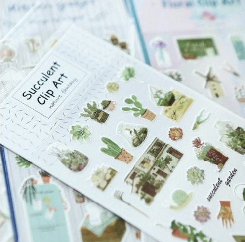 Retro Aesthetic Paper Sticker for Scrapbooking - Obsession Designs Co.
