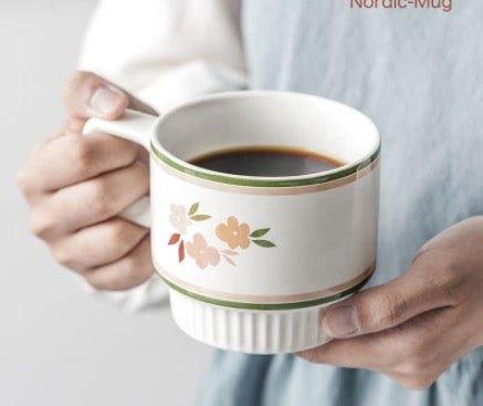 Retro Aesthetic Stackable Printed Ceramic Mug - Obsession Designs Co.