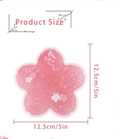 Sakura Aesthetic Shaker Quicksand Coaster - Obsession Designs Co. 