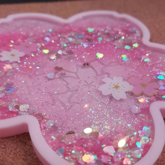 Sakura Aesthetic Shaker Quicksand Coaster - Obsession Designs Co. 