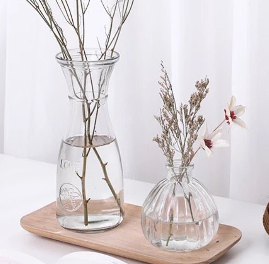 Simple Aesthetic Glass Vase/ Bottle / Home Decor - Obsession Designs Co.