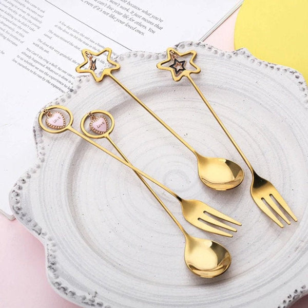 Skinny Charm Aesthetic Spoon and Fork - Obsession Designs Co.