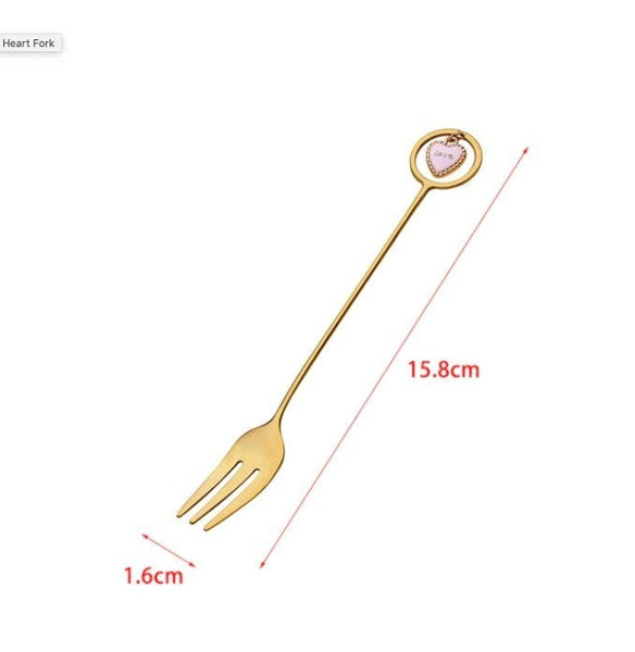 Skinny Charm Aesthetic Spoon and Fork - Obsession Designs Co.
