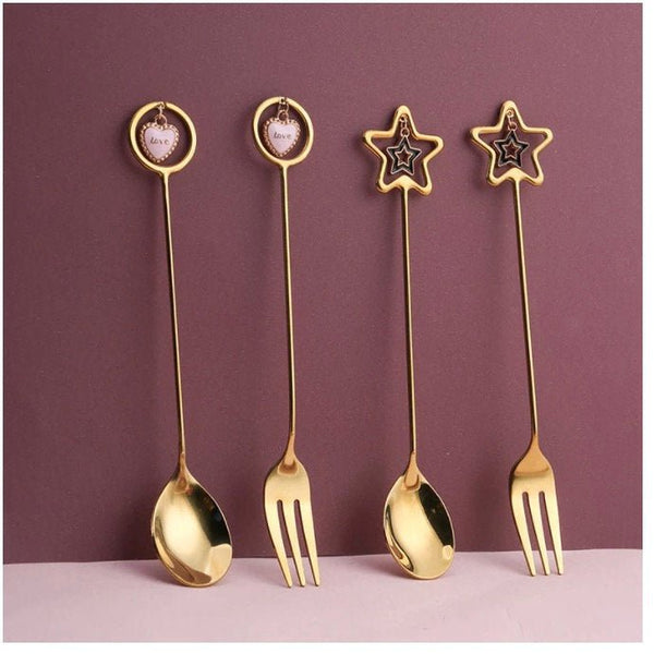 Skinny Charm Aesthetic Spoon and Fork - Obsession Designs Co.