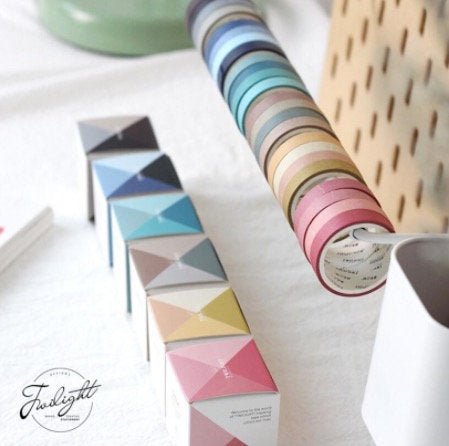 Solid Color Washi Tape Set for Scrapbooking - Obsession Designs Co.