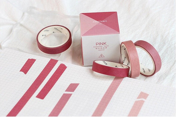 Solid Color Washi Tape Set for Scrapbooking - Obsession Designs Co.