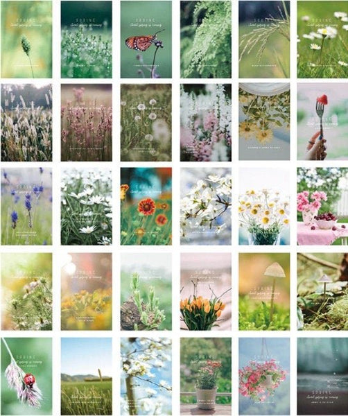 Spring Time Mood Aesthetic - Large LOMO Card for Scrapbooking - Obsession Designs Co.