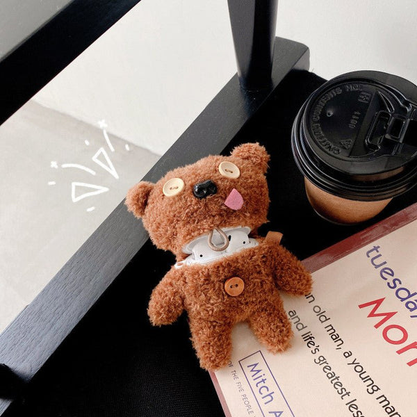 Silly Teddy Bear Airpod Case