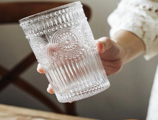 Thick Sturdy Retro Aesthetic Design Coffee/ Whisky/ Tea Glass Cup - Obsession Designs Co.