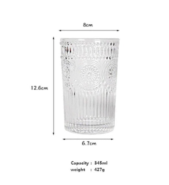 Thick Sturdy Retro Aesthetic Design Coffee/ Whisky/ Tea Glass Cup - Obsession Designs Co.