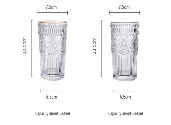 Thick Sturdy Retro Aesthetic Design Coffee/ Whisky/ Tea Glass Cup - Obsession Designs Co.