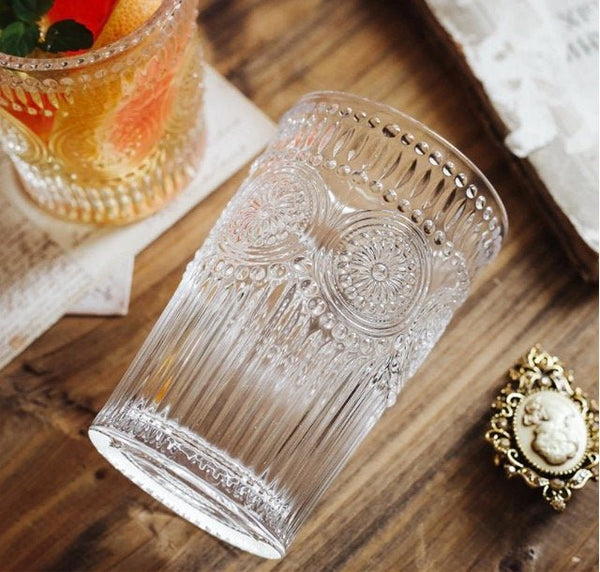 Thick Sturdy Retro Aesthetic Design Coffee/ Whisky/ Tea Glass Cup - Obsession Designs Co.