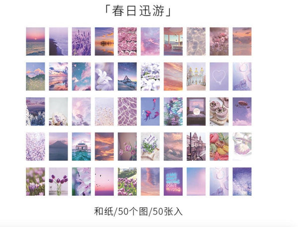 Vibrant Aesthetic Mini Scenery Sticker Booklet - Obsession Designs Co.