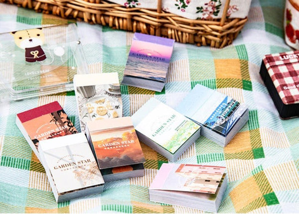 Vibrant Aesthetic Mini Scenery Sticker Booklet - Obsession Designs Co.