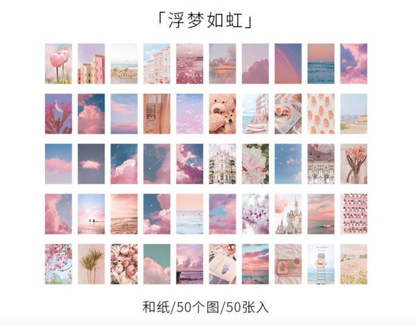 Vibrant Aesthetic Mini Scenery Sticker Booklet - Obsession Designs Co.